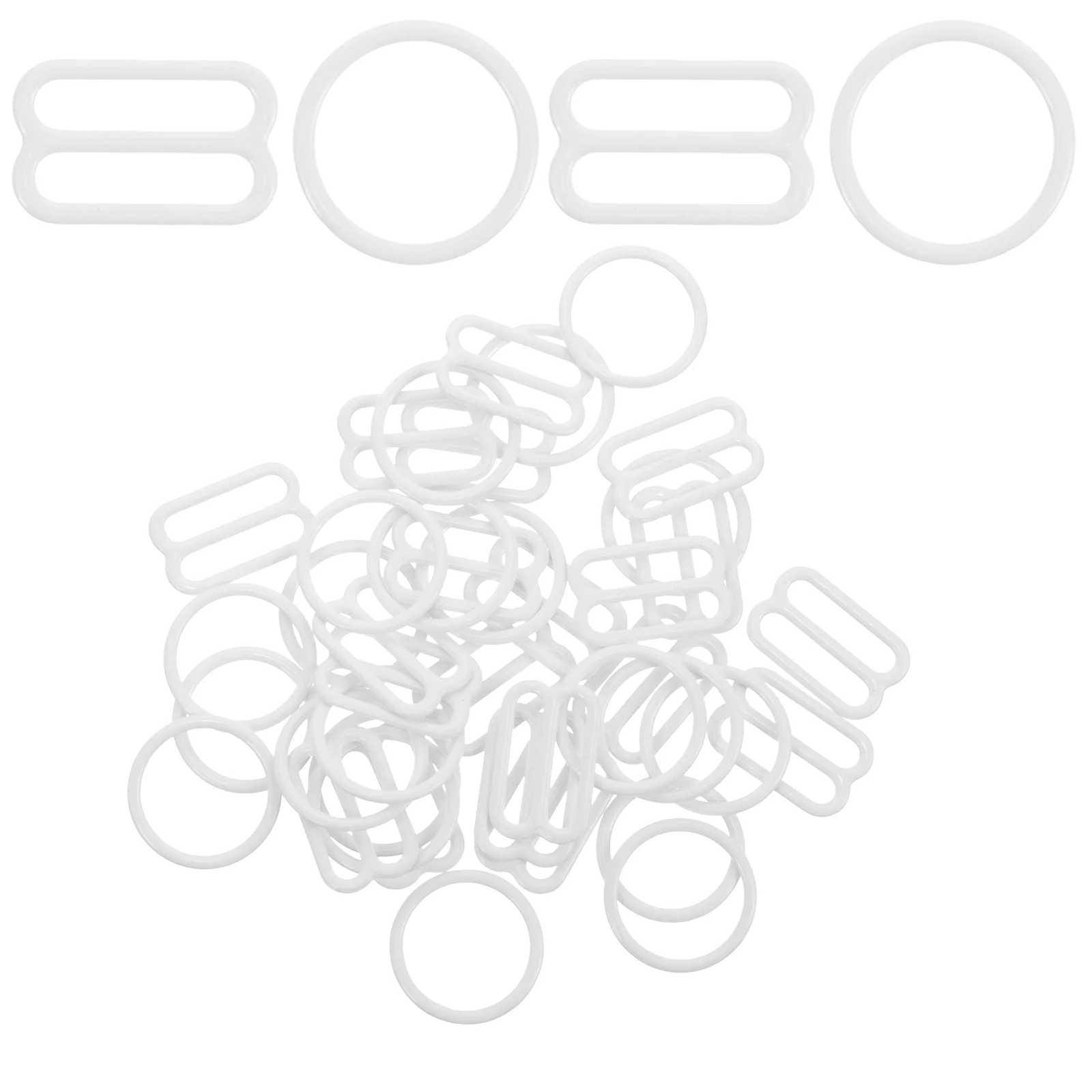 40 Pcs Shoulder Strap Adjustment Buckle Replacement Straps Buckles Fasteners for Clips Hooks up