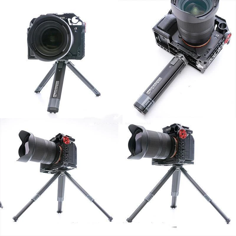 Vlogger VT03 DT-05 Mini Tripod Scalable Camera Stand Bracket Aluminum Alloy Universal 1/4