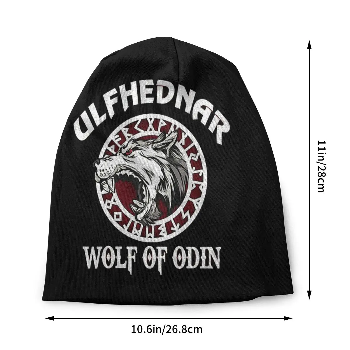 Ulfhednar Wolf Of Odin Viking Women's Beanies Caps Printed Pullover Cap Chemotherapy Cap Pile Pile Cap Outdoor Hat Turban Cap