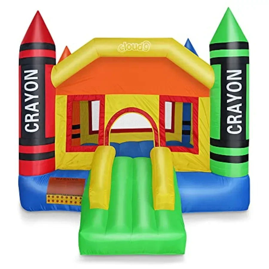 Mighty Bounce House - Mini Crayon - Inflatable Jumper with Blower