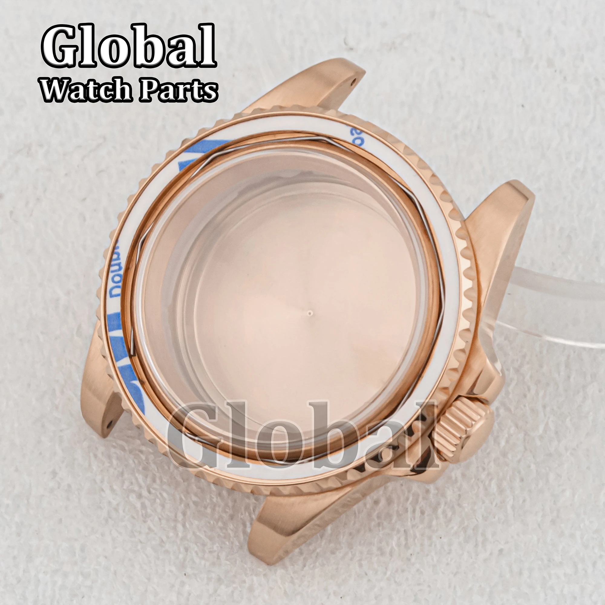 ل SUB GMT 40 مللي متر حافظة ساعة من الفولاذ المقاوم للصدأ الياقوت الزجاج 50 متر مقاوم للماء صالح NH34 NH36 الحركة التلقائية الميكانيكية NH35