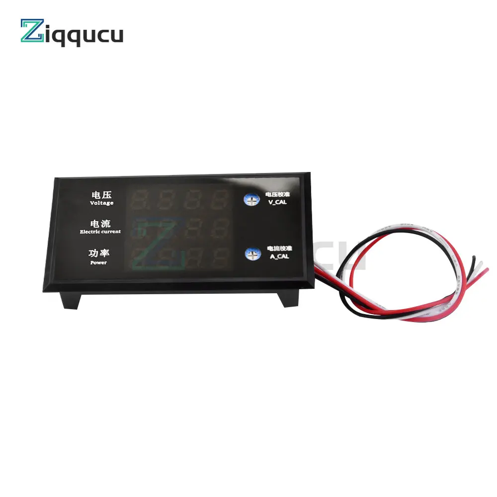 DC8-12V 10A digital tube display 4 bit high precision voltag and current power meter Measuring range DC 0-500V 0-999W