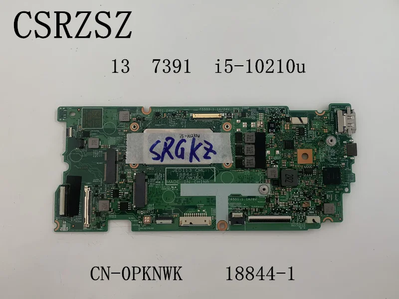 

Материнская плата для ноутбука Dell inspiron 13 7391 i5-40210u, процессор 8 ГБ ОЗУ CN-0PKNWK 0PKNWK PKNWK 18844-1 с полностью протестированием, хорошо работает