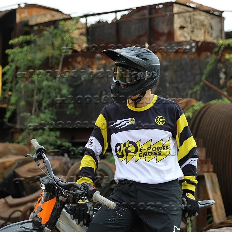 

Мужской быстросохнущий велосипедный костюм для мотоциклетного и автомобильного ралли с длинными рукавами для бездорожья