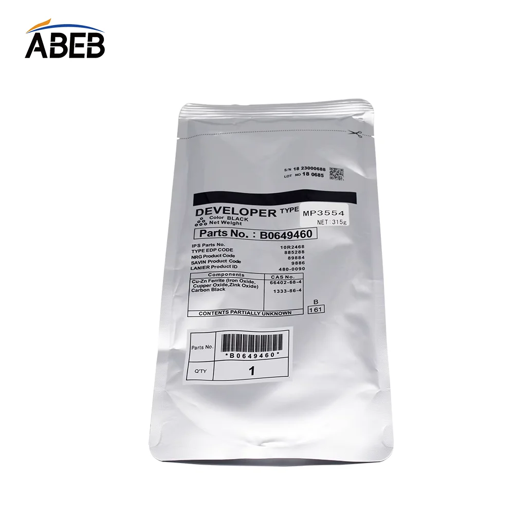 1PCS For Ricoh MP2554 MP3554 MP3054 MP4054 MP5054 MP6054  Developer Powder High Compatible  Premium Quality Developer 315g
