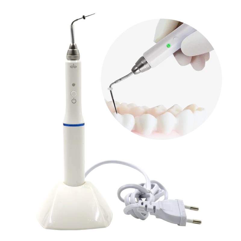 Dental Cordless Gutta Percha Obturation System Endo Heated Pen with 2 Heated Tips for Professional Dental Use