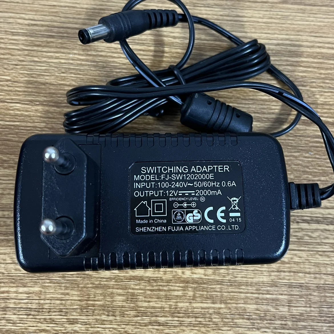 1Pc for SWITCHING ADAPTER FJ-SW1202000E European Standard 12V2000mA Interface 5.5*2.1mm