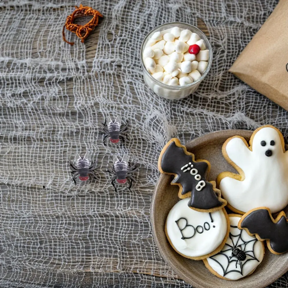 120 個の偽ハエリアルな小さなプラスチックハエのいたずら装飾ハロウィーンエイプリルフール用偽虫プラスチック虫