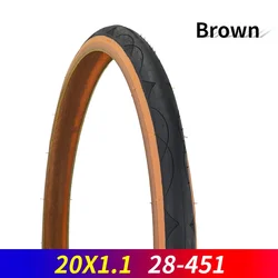 20x1.1 Bike Tire IA-2243 20inch 28-451 Small Wheel Bicycle Tire Brown Yellow Folding Bike Tire Parts