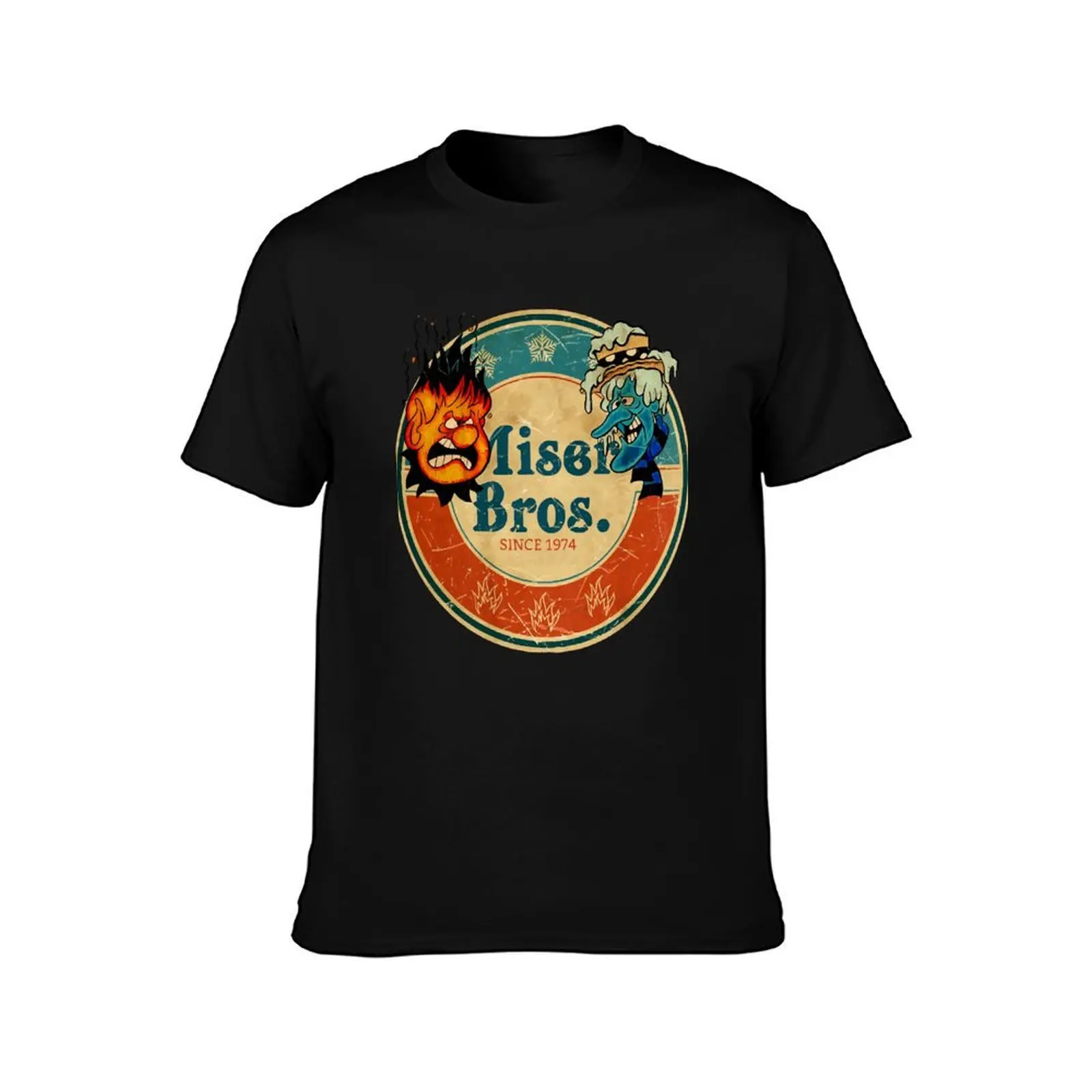 RETRO MISER BROS SINCE 1974 T-Shirt, Summer Casual Cotton Tee, Oversized Streetwear Tops, Vintage Graphic Print, 100% Cotton