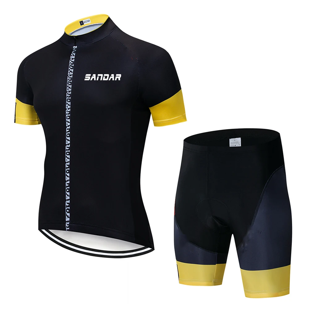 

Лето 2025 г., быстросохнущий и дышащий комплект из трикотажа для велоспорта, мужская одежда для велоспорта, велосипедная форма, дышащая одежда для горного велосипеда