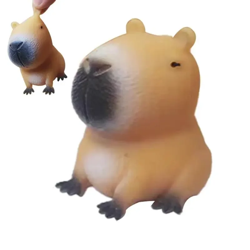 Cute Cartoon Capybara Squeeze Toy Stress Relief Funny Animal Squeeze Toy Capybara Shape Pinch Toys Relax Gifts
