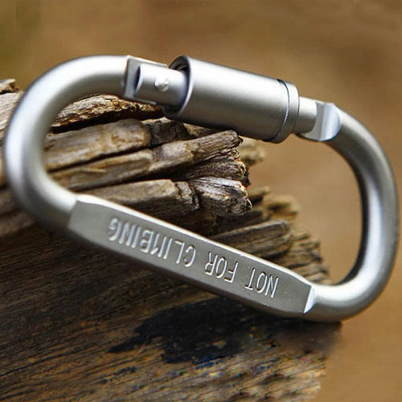 Mountaineering Buckle Aluminium Alloy Outdoor Camping Accessories D-shaped Quickdraw Tools image 3