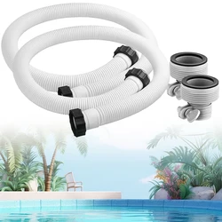 1.5in Diameter Pool Filter Pump Hose with Adapter Pool Sand Filter Pump Hose for Intex Pool Sand Filter Pumps Saltwater Systems