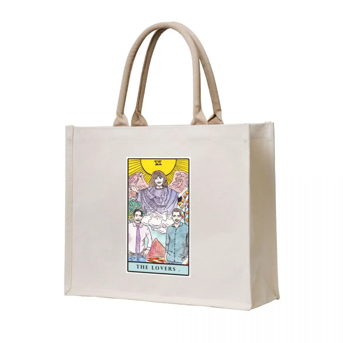 

Property Brothers Tarot The Lovers Tote Bag Big bag foldable reusable bag custom bags