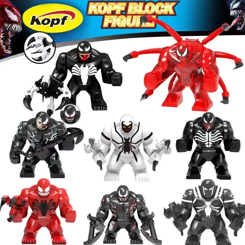 Marvel Superhero Building Block Full Series Venom Action Doll Assembly Building Block Children\'s Puzzle Toy Gift