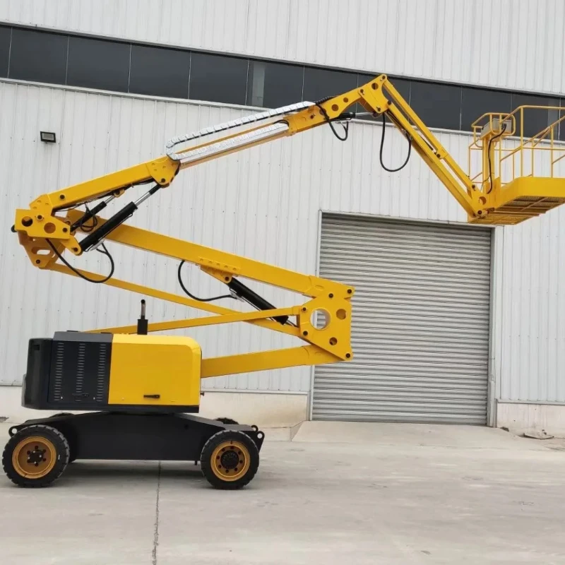 6-12M Light Duty Articulating Boom Lift Aerial Work Platform Mini Cherry Picker for Residential Property Maintenance