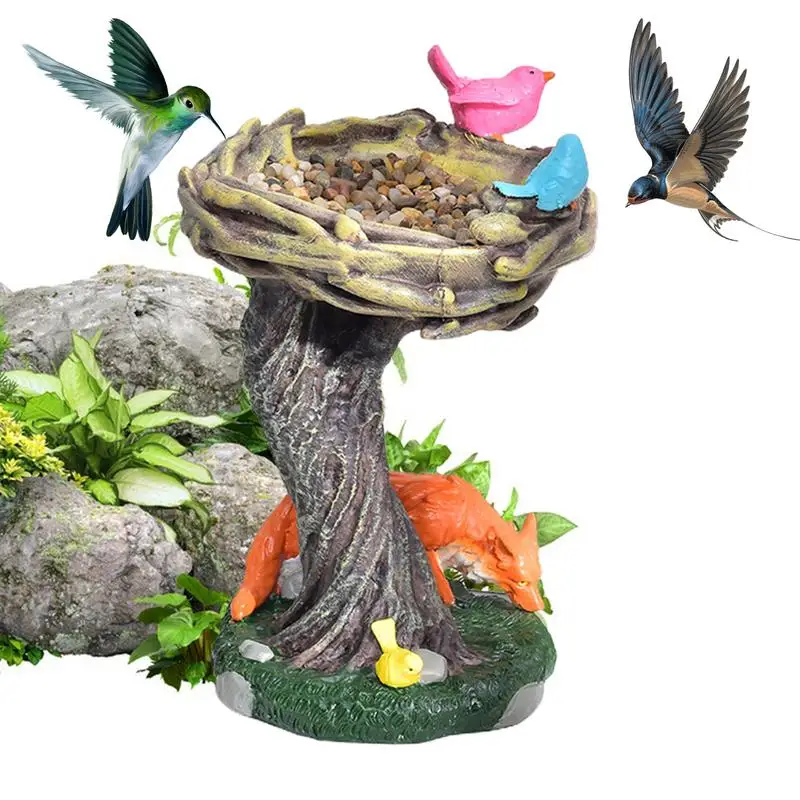 

Bird Feeding Station Small Decorative Bird Feeder Station Outdoor Birdbath Feeder Station For Home Patio Lawn Garden Supplies