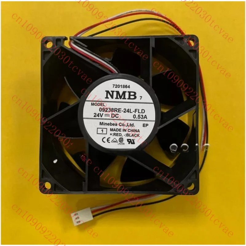 

For NMB 09238RE-24L-FLD DC24V 0.53A 9238 9CM 3-Pin Inverter Cooling Fan
