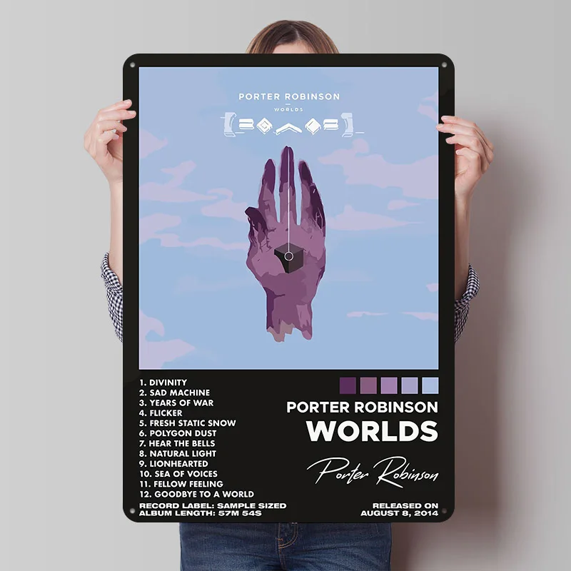 Porter Robinson Worlds Album Cover Metal Poster