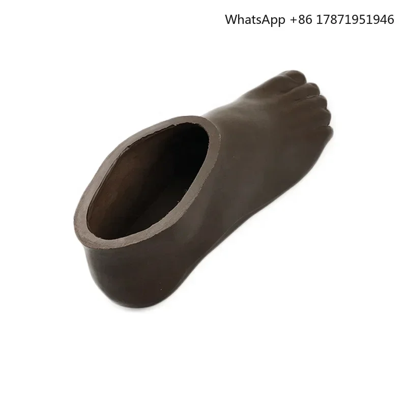 WDF Artificial Foot Prosthetic accessories Brown Foot Cover Prosthetic Carbon Fiber Polyurethane Foot