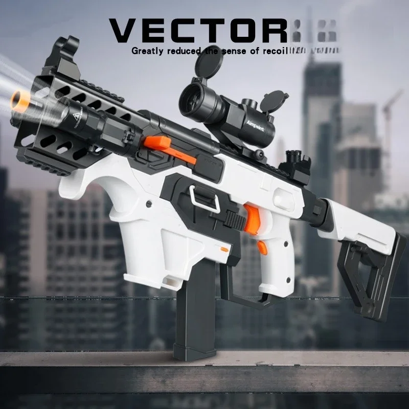 Vector Electric Soft Bullet Toy Gun, Dardos de espuma automática, Blaster Rifle, Airsoft Arma, metralhadoras, Brinquedos para meninos, Homens adultos Presentes