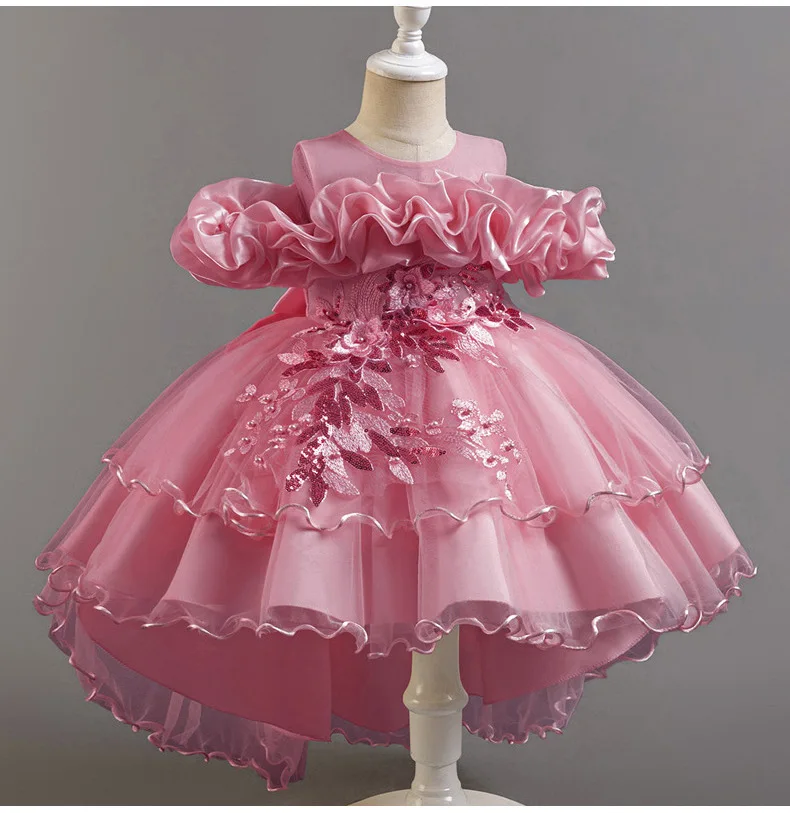 Hot new styles for girls birthday party tulle dresses for girls prom tail dresses suitable for special occasion evening dresses