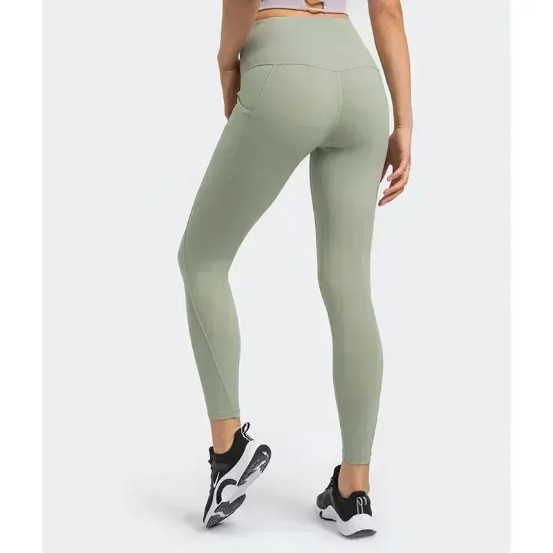 الليمون النساء السراويل طماق لينة اليوغا ملابس محكمة للتمرين السراويل رياضة اللياقة البدنية الرياضة Sweatpants تنفس سريعة الجافة لفافة ساق غير مخيطة