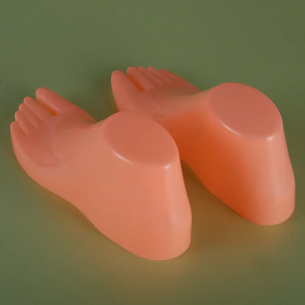 1 Pair Hard Plastic Foot Models For Stuffing Shoes Mannequin PVC Repeated Use Shoe Extension Tool Tools 22*7.6*8.5cm