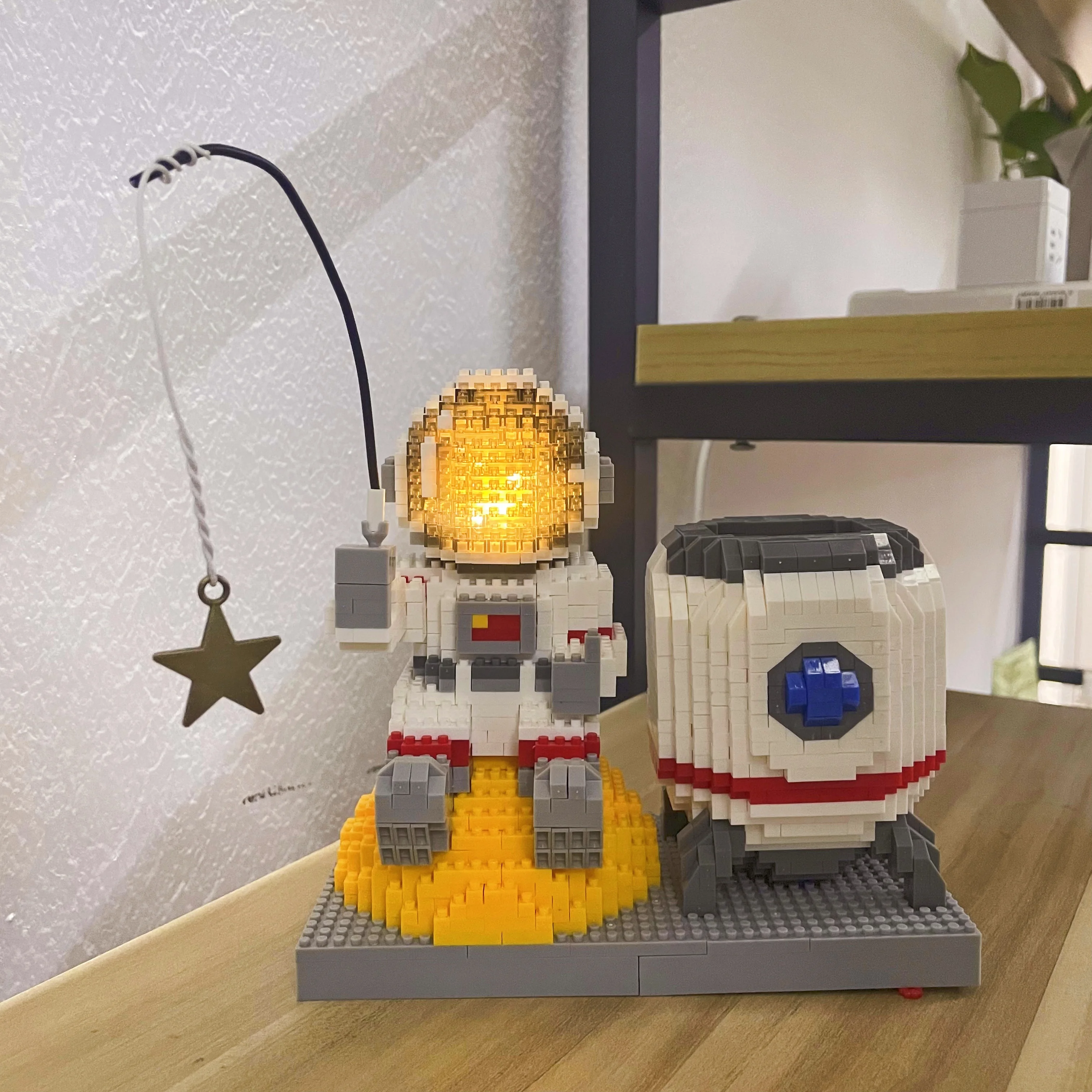 LED-Illuminated Astronaut Building Block Set  & Construction Toy | Cognitive Development | Perfect for Space Enthusiasts