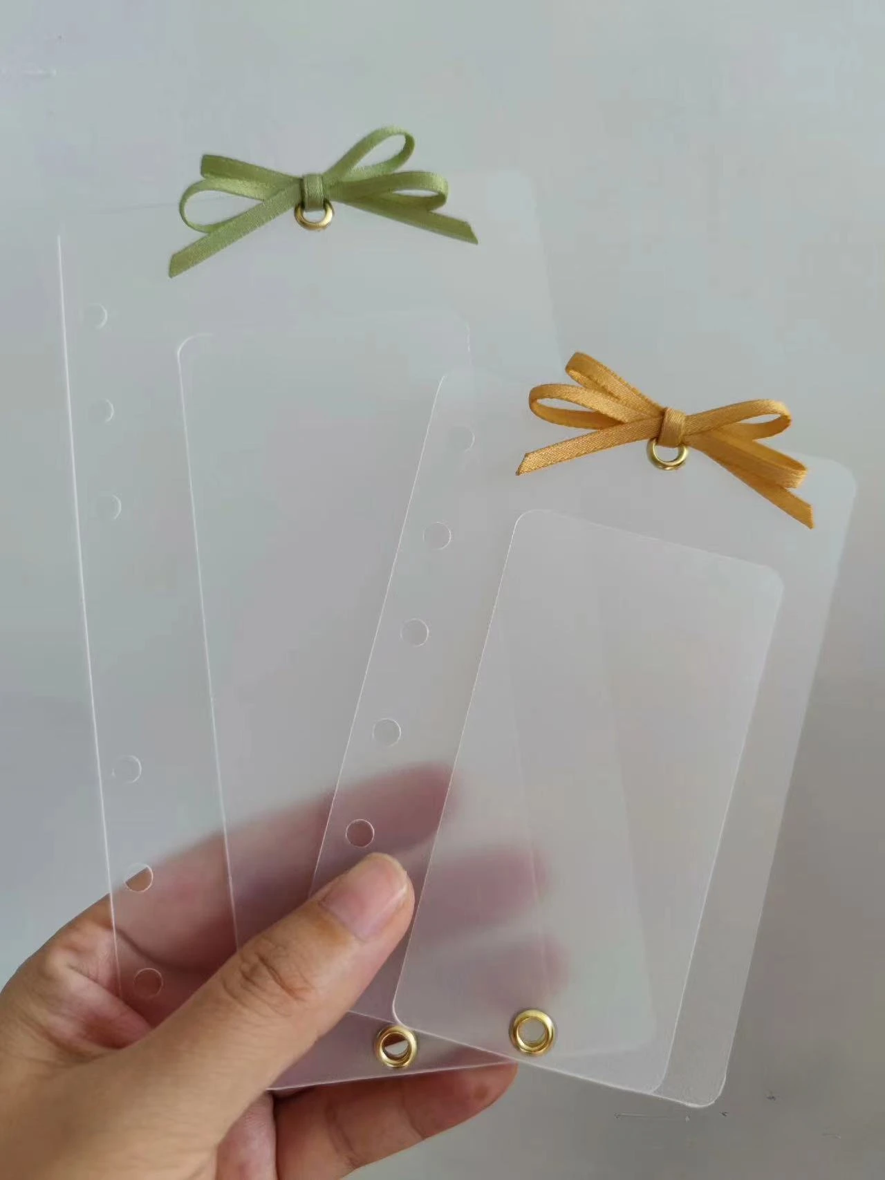 Almohadilla de PVC transparente A5s A6 A6Per A7 A8, subpaquete de cinta para cuaderno de hojas sueltas, organizador, carpeta de 6 anillas, accesorios