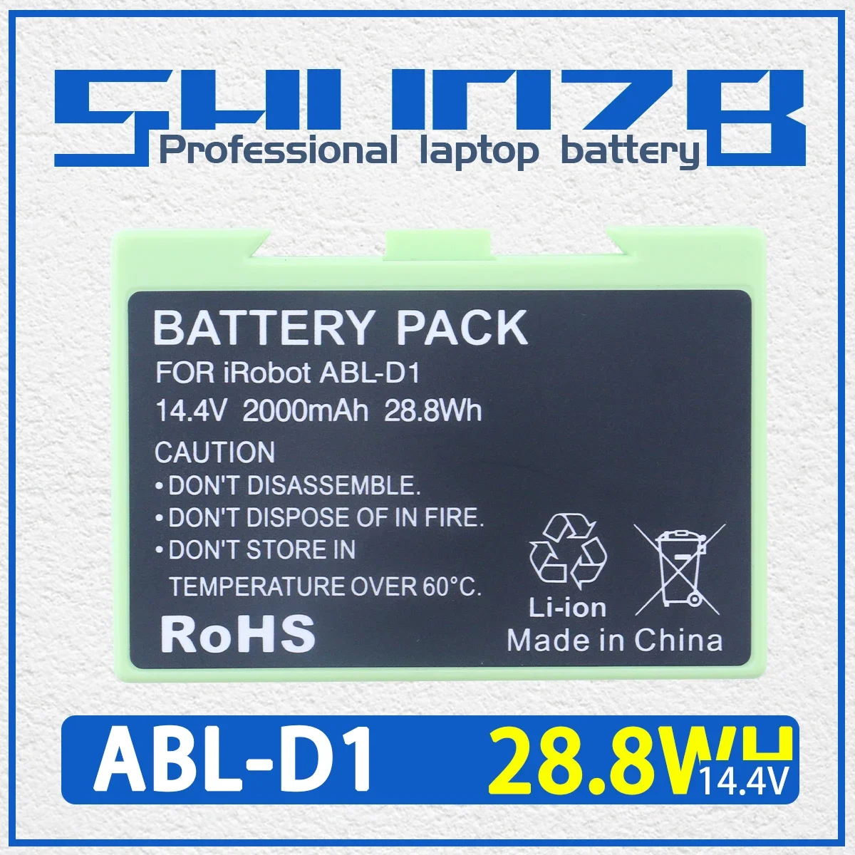 

SHUOZB ABL-D1 Replacement Battery For iRobot Roomba e and i Series i7 i7+ e5 e6 7150 7550 i3 3150 i3+ 3550 i4 4150 i4+ 4624864