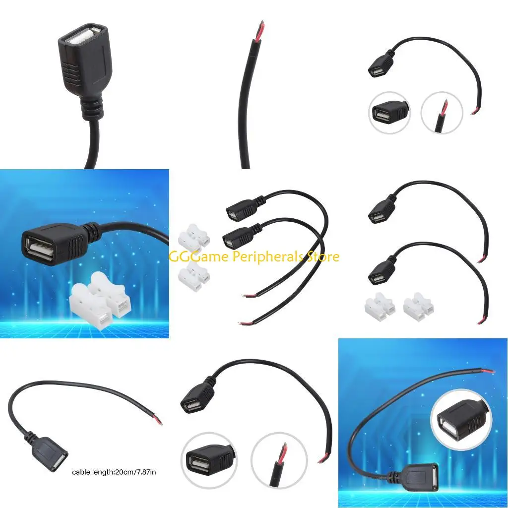 u55b-usb-20-Женский-для-выставленной-2pin-wire-line-5-В-пружинные-клеммы