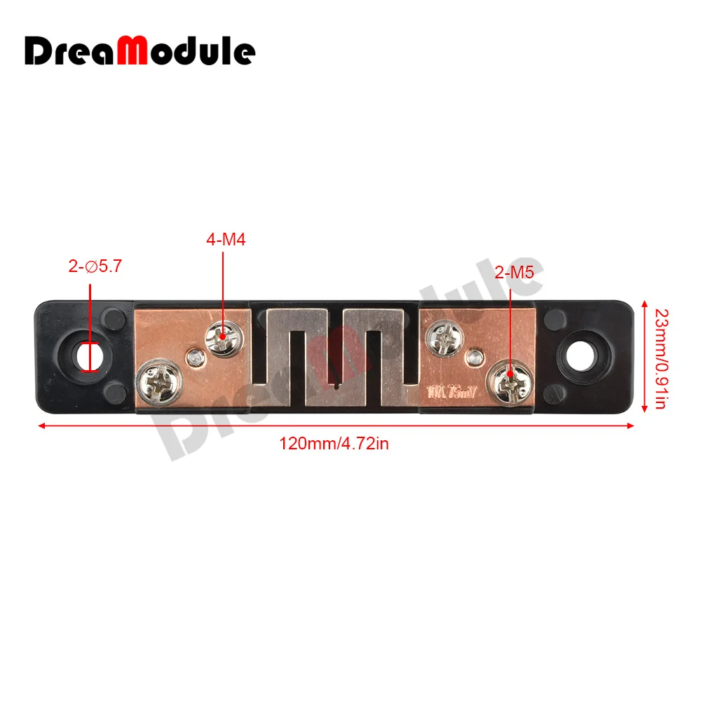 External Shunt JF-1 10A 20A 30A 50A 75mV Ammeter Shunt Resistor Shunt for DC Digital Voltmeter Ammeter Wattmeter Voltage Shunt