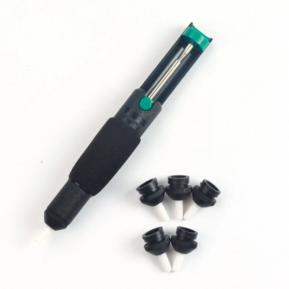 

Powerful Desoldering Pump Suction Tin Vacuum Gun Welding Solder Sucker Tool with Extra Nozzle