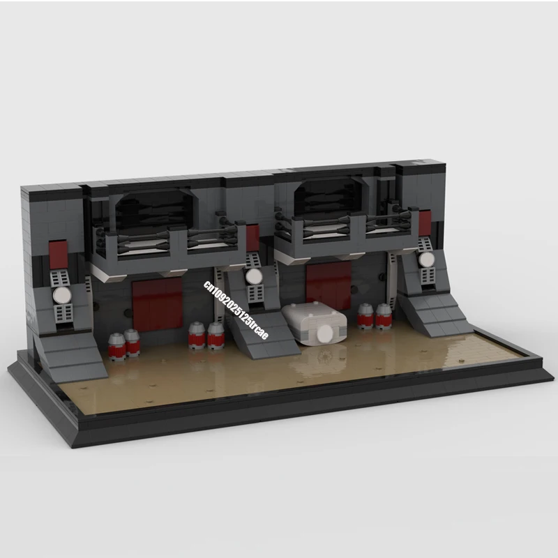 

Новый знаменитый Звездный сражение фильм Moc старое оружие ангар модель Диона строительные блоки DIY креативные идеи детские игрушки подарок на день рождения