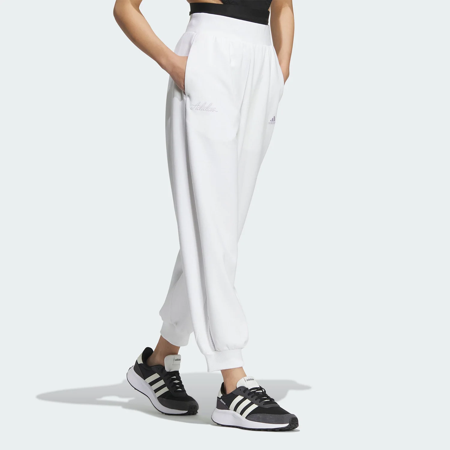 Adidas Genuine New Women's Minimalist Loose-fit Sports Pants IP7093