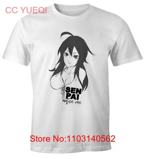 Mens Manga Anime Girl Senpai Notice Me Fun Shirt Moonworks - S-3XL Fastship