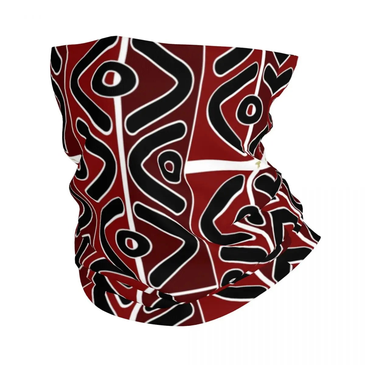 African Bogolan Mudcloth Pattern Bandana Neck Cover Printed Mask Scarf Multifunction FaceMask Riding For Men Adult Windproof