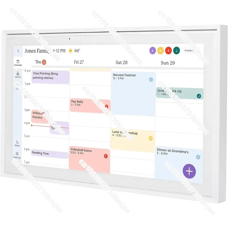 

Calendar: 15 inch Digital Calendar & Chore Chart, Smart Touchscreen Interactive Display for Family Schedules