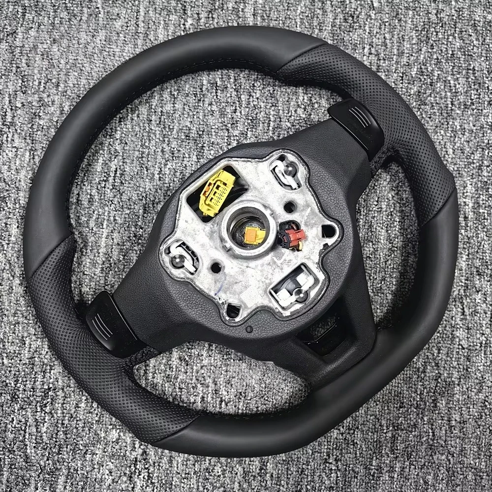 

Car Real Leather Steering Wheel Modification for VW Volkswagen Golf R Polo 4 7 GTI Jetta Tiguan Passat B7 B8 Car Accessories