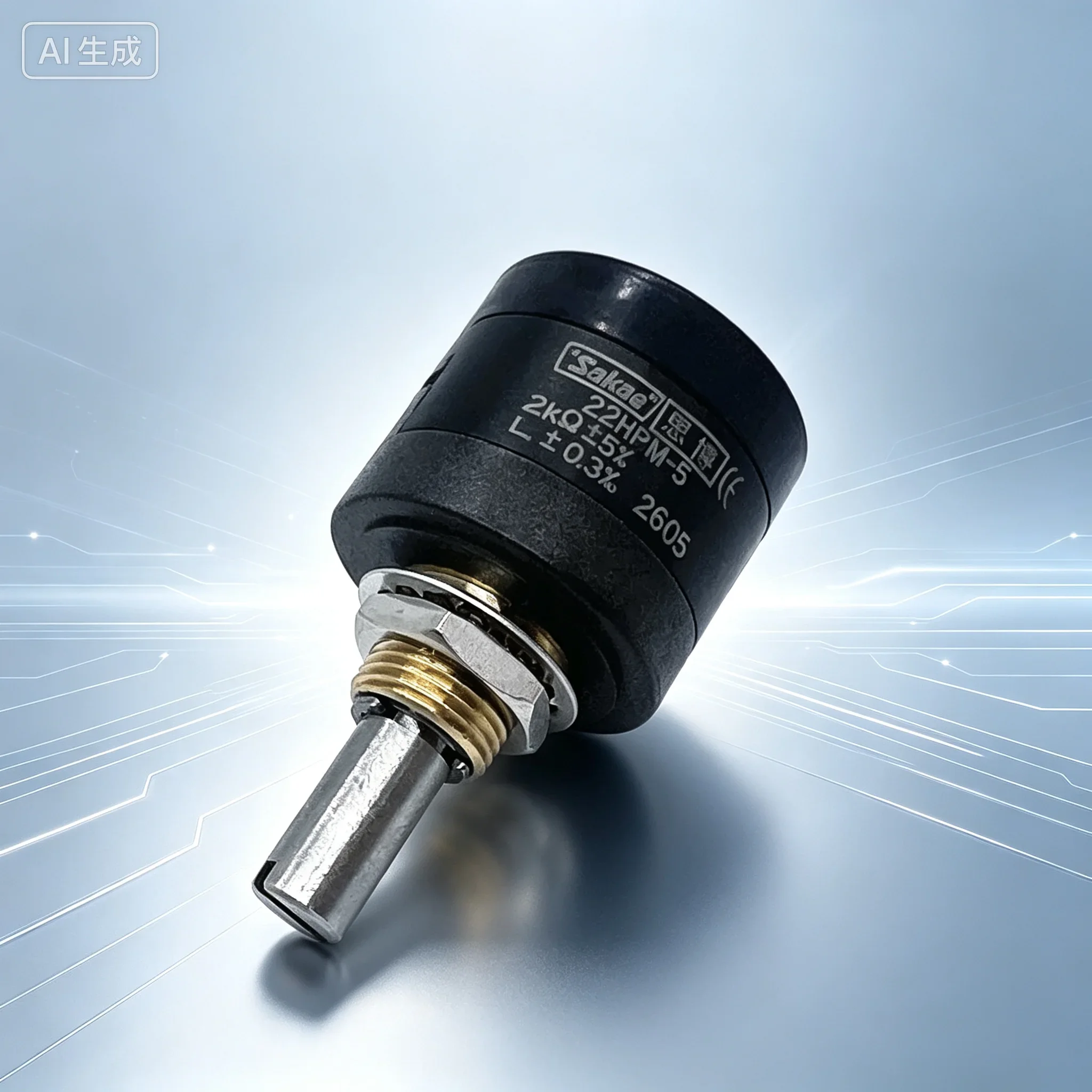 for Instrument 5-Turn Precision Potentiometer 22HPM-3/5/10 1K 2K 5K 10K 1PCS