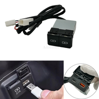 36W Car Charger Dustproof Socket For Camry Avalon Highlander Levin RAV4 Dual USB Type-C PD Charging Outlet Power Adapter