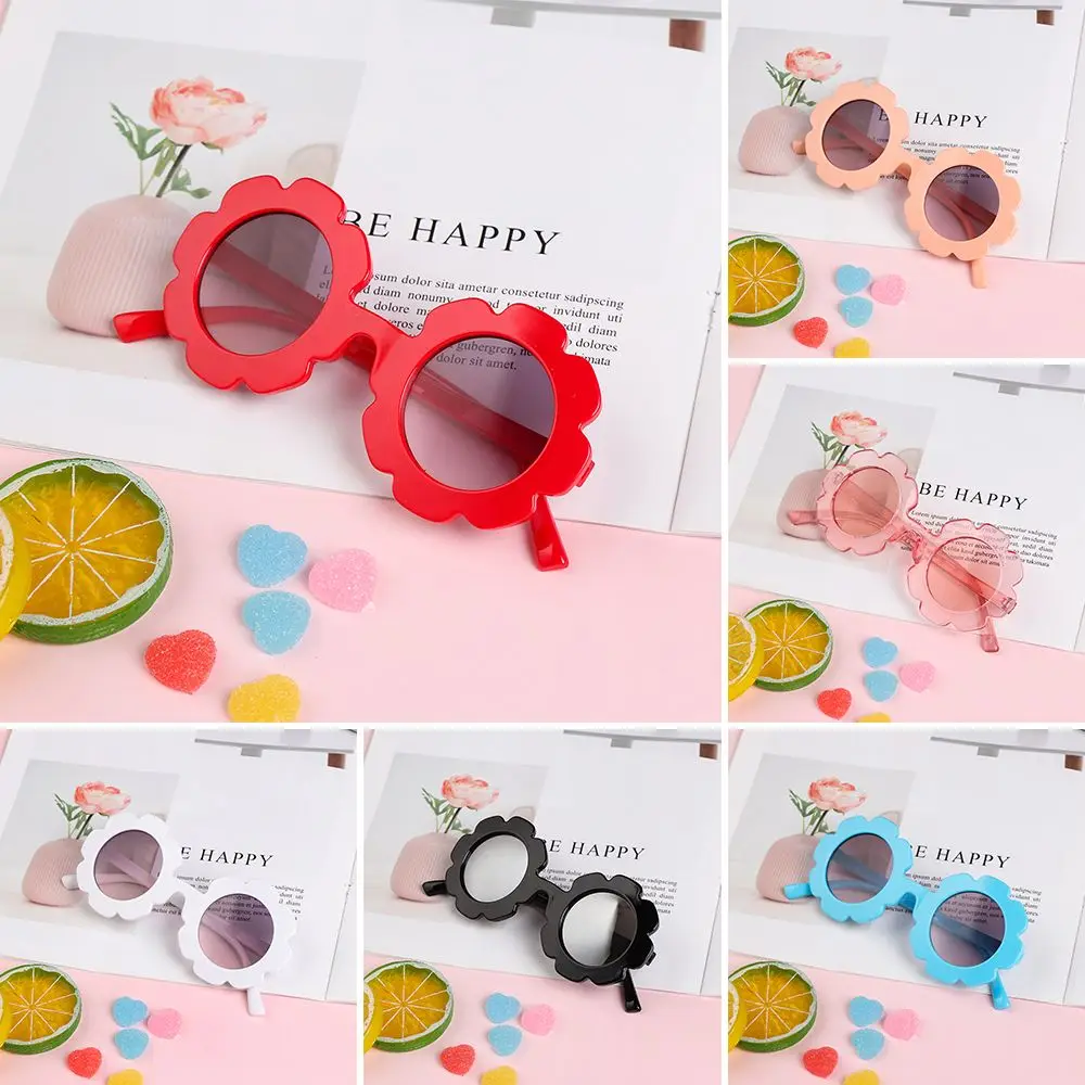 

1pc Cute Fashion Outdoor Product Trend Streetwear Vintage Flower Shape Children Sunglasses Sun Glasses