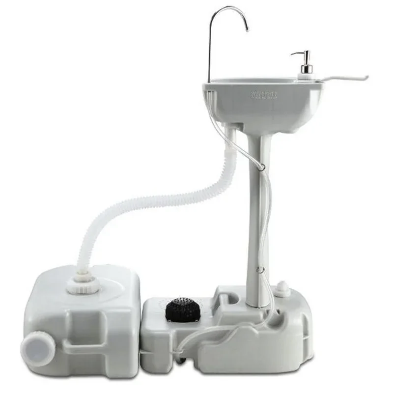 

Стиральный стол Портативная стиральная станция Мобильная отдельно стоящая раковина для мытья рук для кемпинга, караванов, активного отдыха