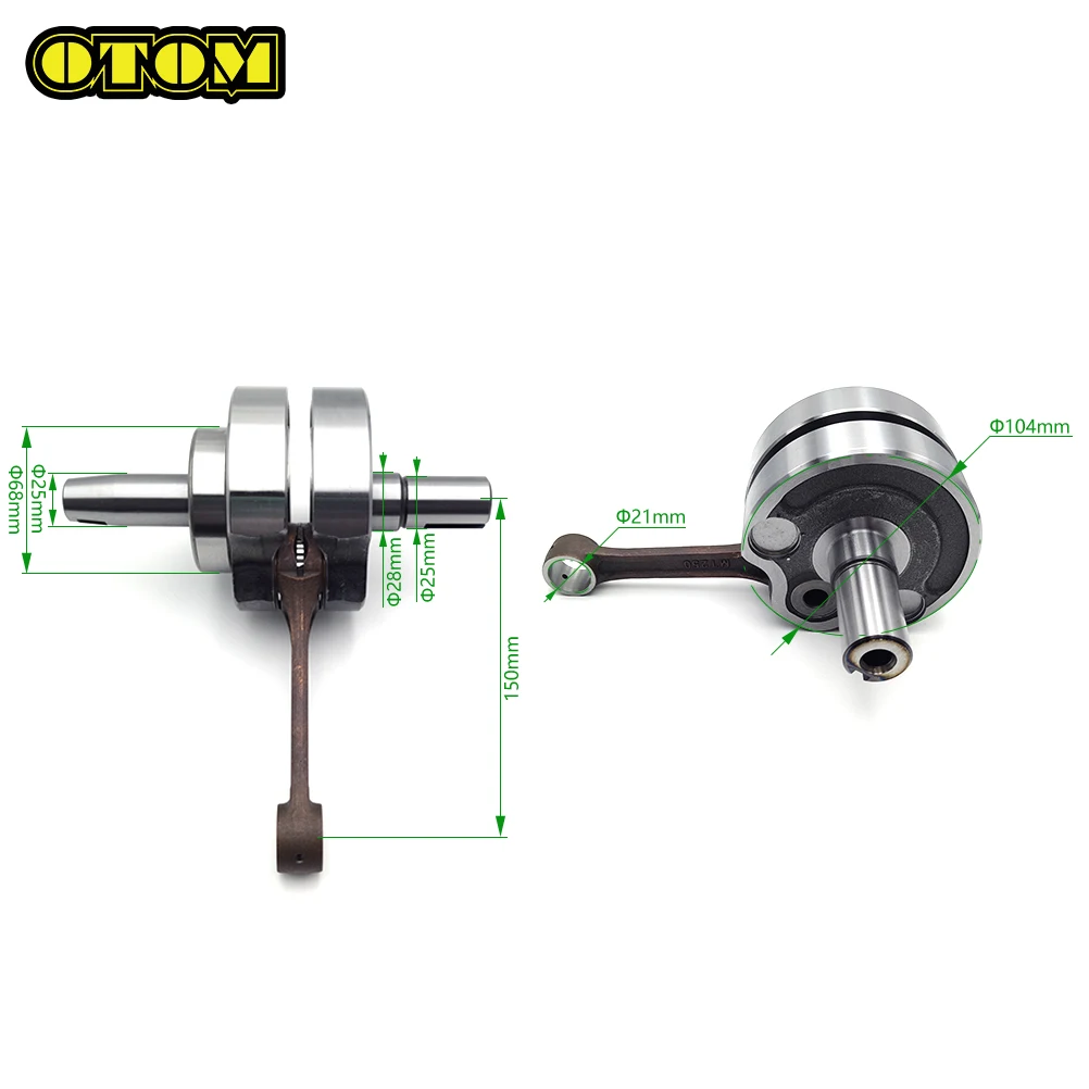 Motorcycle For YAMAHA LONCIN Crankshaft Connecting Rod Assembly With Bearing 2T Water-Cooled Engine DT230 MT250 TSE250 KAYO GR8