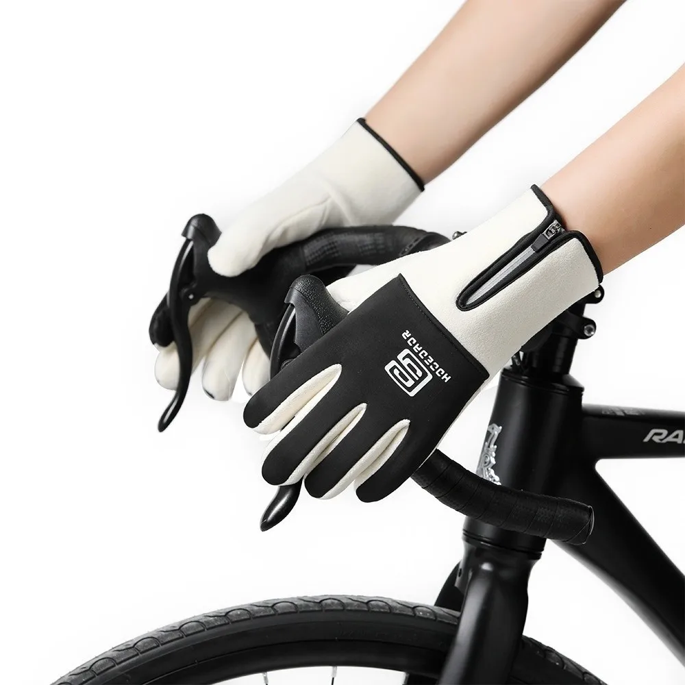 New Polar Fleece Winter Gloves Warm Full Finger Touch Screen Gloves Windproof Coldproof Windproof Cold Proof Gloves Gift