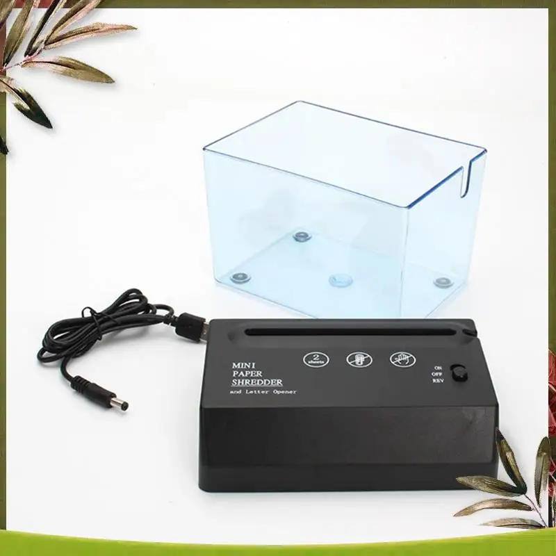 أداة قطع الورق الورقية الصغيرة المحمولة الجديدة USB الكهربائية التي تعمل بالبطارية للمكتب المنزلي