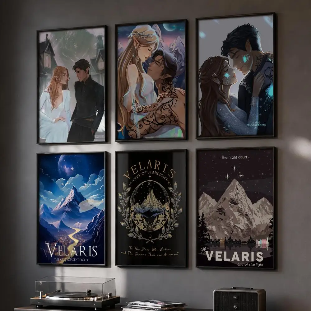 A C-Court Of Mist And Fury Poster HD Home Wall Stickers House Hallway Living Room Bedroom Bar Office Decor Art Prints