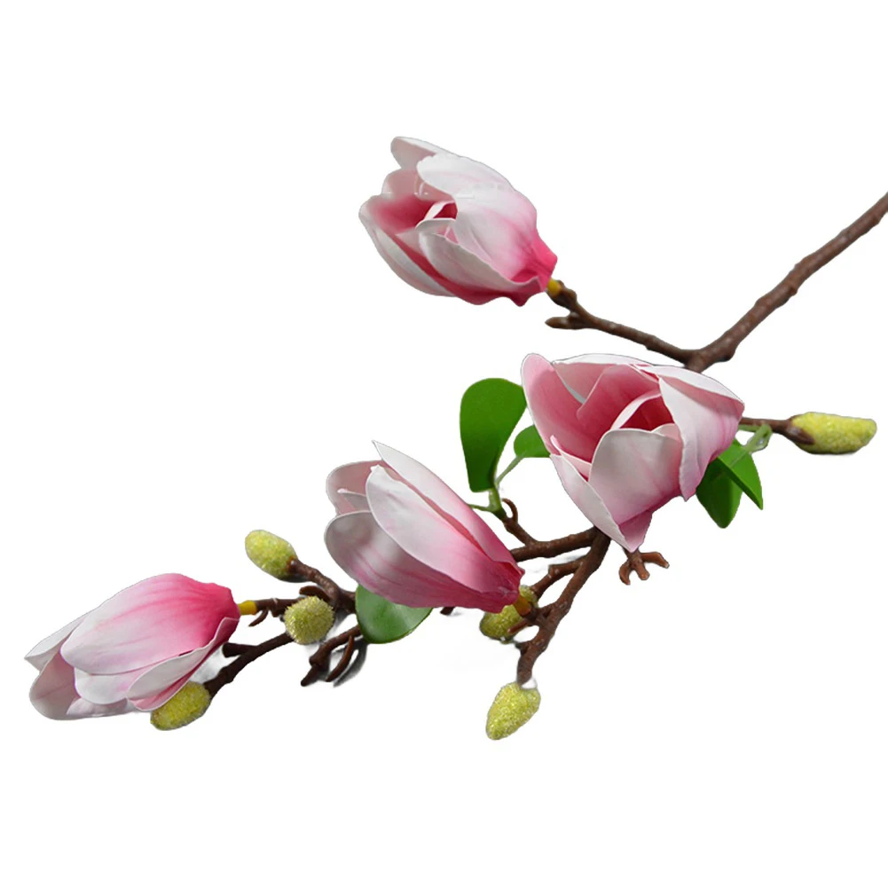 New Practical Artificial Flower Magnolia Orchid Flower Branches Magnolia Denudata Simulated Simulation Real Touch